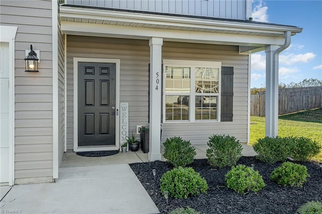 view of property entrance