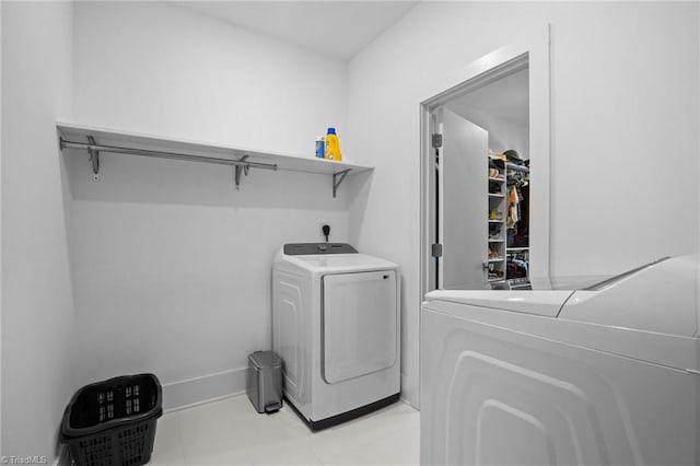 laundry area featuring washer and dryer