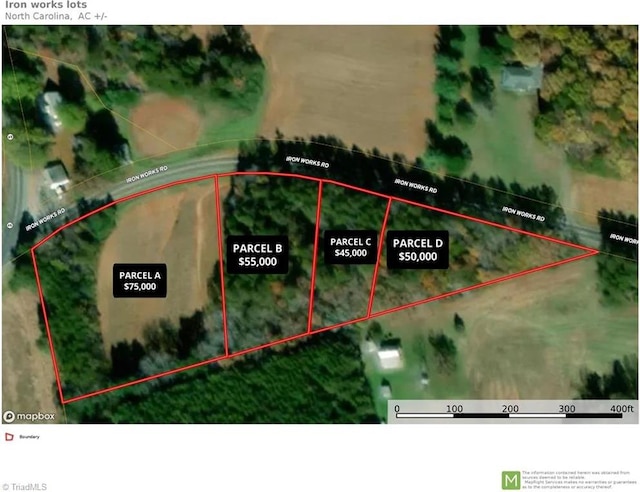 ParcelB Iron Works Road, Reidsville NC, 27320 land for sale