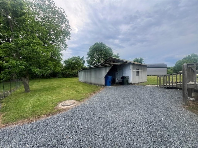 view of outbuilding with an outdoor structure