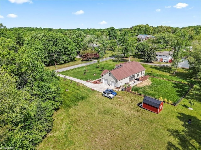 2515 E Woodlyn Way, Greensboro, NC 27407 - view from above of property featuring a forest