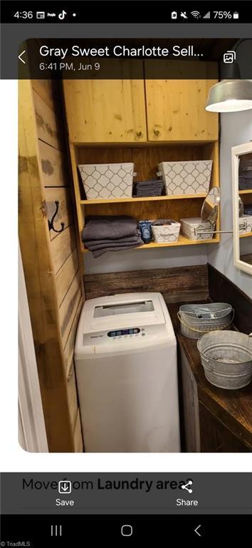 3273 N NC Highway 16, Millers Creek, NC 28651 - washroom with washer / dryer