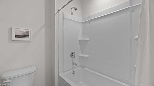 144 Rose Wind Way, Mayodan, NC 27027 - bathroom featuring toilet and shower / tub combo