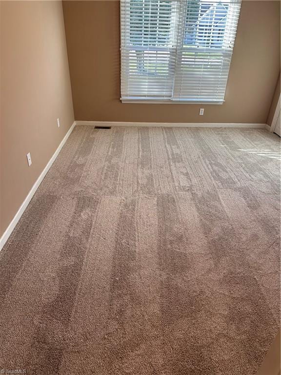 spare room featuring carpet