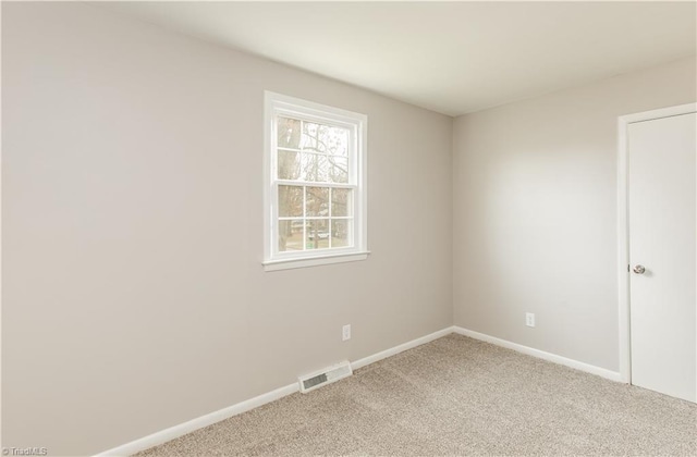 view of carpeted empty room