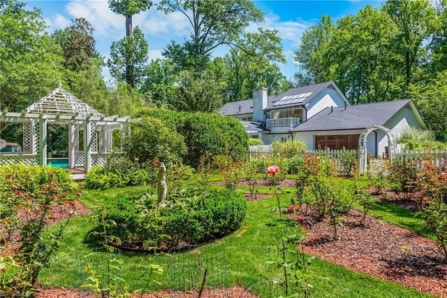 3500 Quarterstaff Pl, Winston-Salem, NC 27104 - view of yard featuring a gazebo