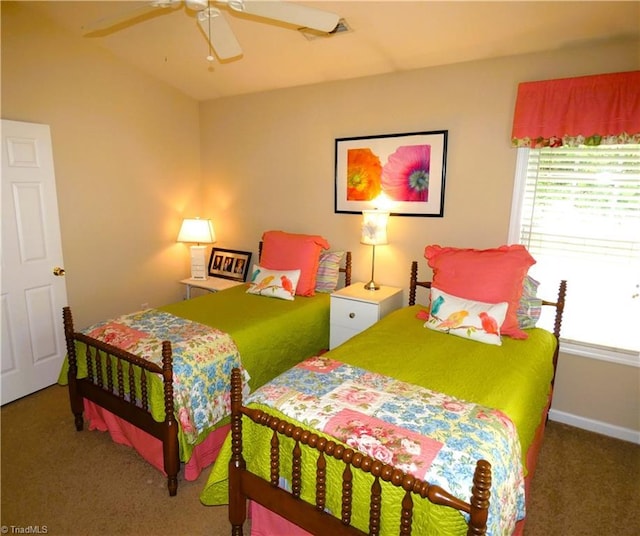 149 Pinewood Ln Unit 104, Bermuda Run, NC 27006 - bedroom with carpet, a ceiling fan, and baseboards