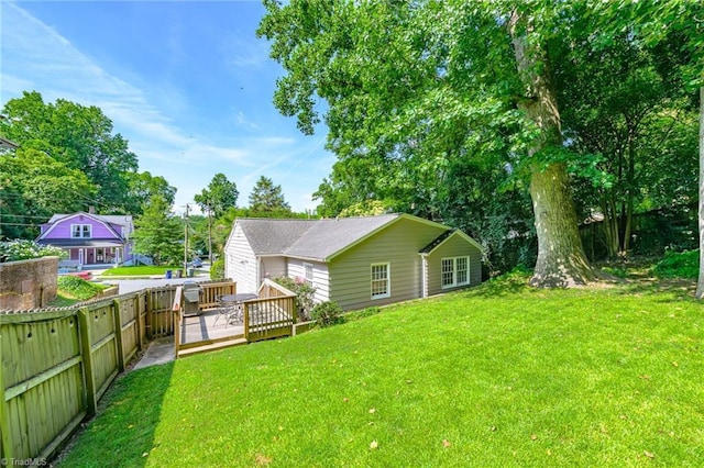 1134 W End Blvd, Winston-Salem, NC 27101 - view of yard featuring a deck