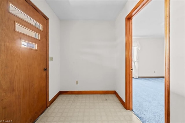 6277 Bennett Rd, Seagrove, NC 27341 - foyer entrance with baseboards and light flooring