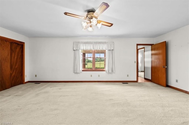 6277 Bennett Rd, Seagrove, NC 27341 - unfurnished bedroom with carpet, baseboards, and ceiling fan