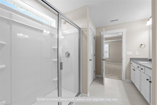 4090 Stallion St Lot 74, High Point, NC 27262 - full bathroom with a stall shower and vanity