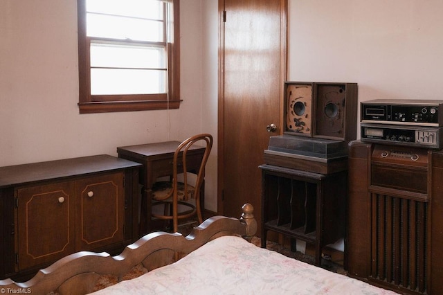 interior space with dark brown cabinetry