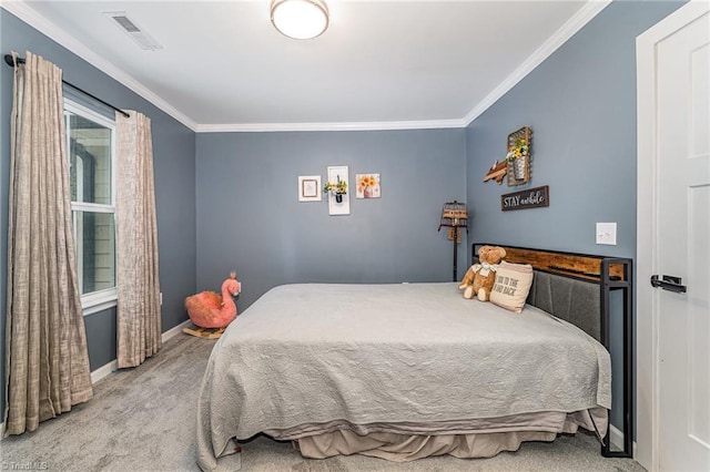 525 Carolina Blvd, Salisbury, NC 28146 - carpeted bedroom with crown molding