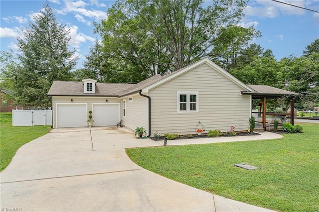 525 Carolina Blvd, Salisbury, NC 28146 - view of front of property with an attached garage, concrete driveway, and a shingled roof