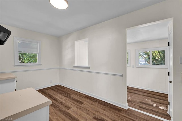 dining room with hardwood / wood-style floors