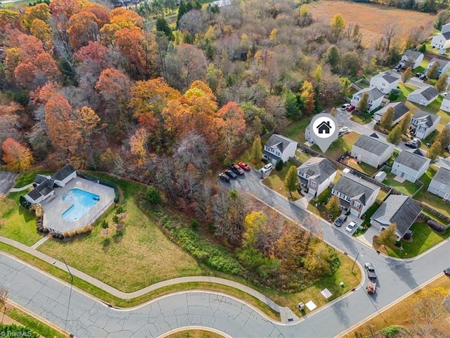 birds eye view of property