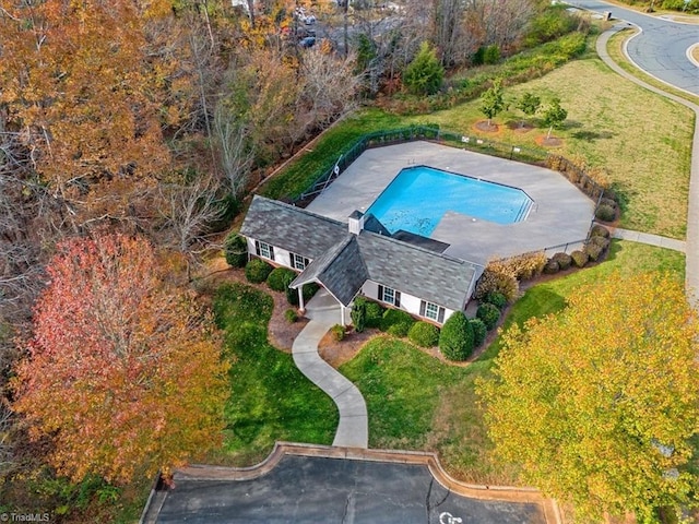 birds eye view of property