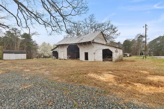 view of barn