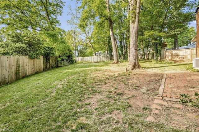 2703 W Cornwallis Dr, Greensboro, NC 27408 - view of yard with a fenced backyard