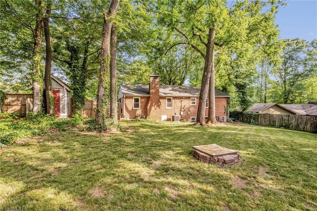 2703 W Cornwallis Dr, Greensboro, NC 27408 - view of yard featuring a fenced backyard