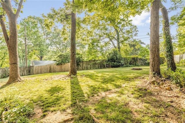 2703 W Cornwallis Dr, Greensboro, NC 27408 - view of yard featuring a fenced backyard