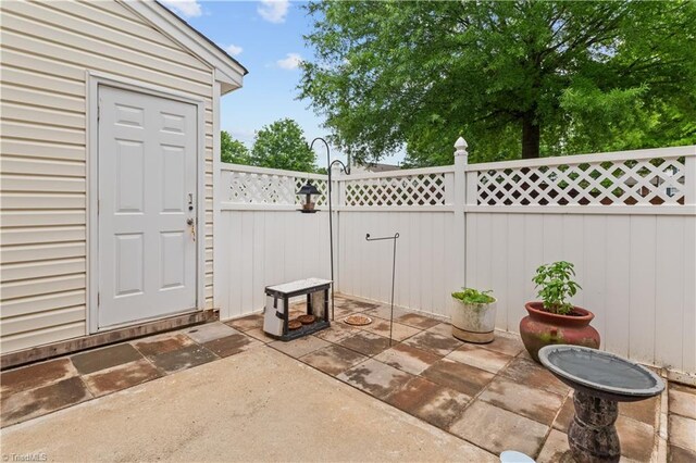 2525 Halle Ann Cir, Winston-Salem, NC 27103 - view of patio / terrace featuring a fenced backyard