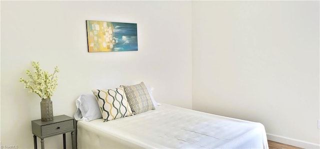 bedroom with baseboards