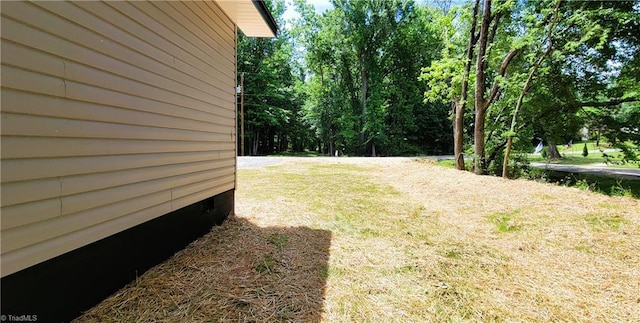 view of grassy yard