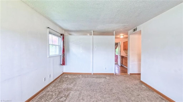 2914 Phillips Ave, Greensboro, NC 27405 - spare room with a textured ceiling and carpet