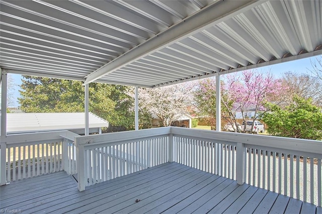 523 N Main St, Graham, NC 27253 - view of wooden deck