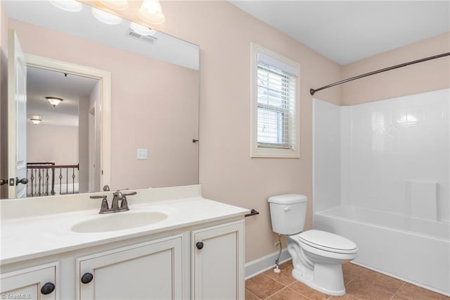 2403 Hammock Dr, High Point, NC 27265 - full bathroom featuring vanity,  shower combination, and tile patterned flooring
