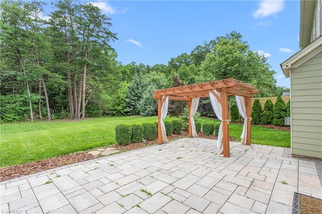 2403 Hammock Dr, High Point, NC 27265 - view of patio / terrace featuring a pergola