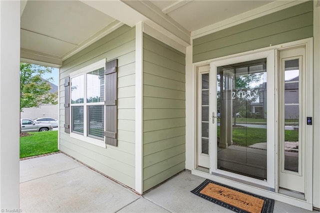 2403 Hammock Dr, High Point, NC 27265 - entrance to property featuring a porch