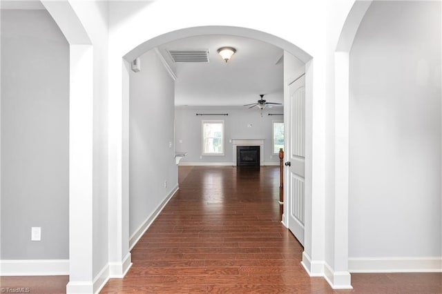 2403 Hammock Dr, High Point, NC 27265 - hallway featuring wood finished floors and baseboards