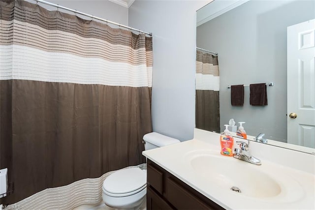 full bath featuring toilet and vanity