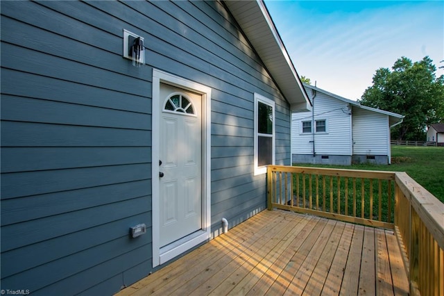 300 Center St, Thomasville, NC 27360 - view of wooden deck