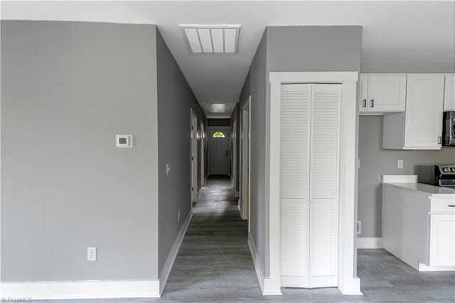 300 Center St, Thomasville, NC 27360 - hallway with light wood-type flooring and baseboards