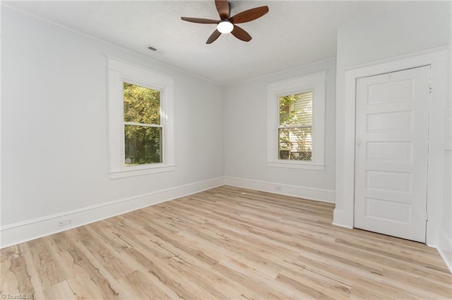 304 Louise Ave, High Point, NC 27262 - spare room featuring a ceiling fan, light wood finished floors, baseboards, crown molding, and a textured ceiling