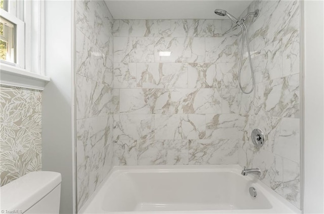 304 Louise Ave, High Point, NC 27262 - bathroom featuring bathing tub / shower combination and toilet