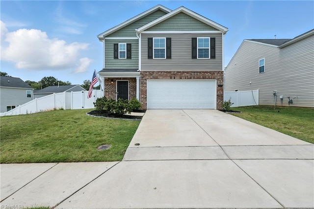 4514 Heatherly Rd, Winston-Salem, NC 27105 - view of front of property featuring brick siding, a garage, and driveway