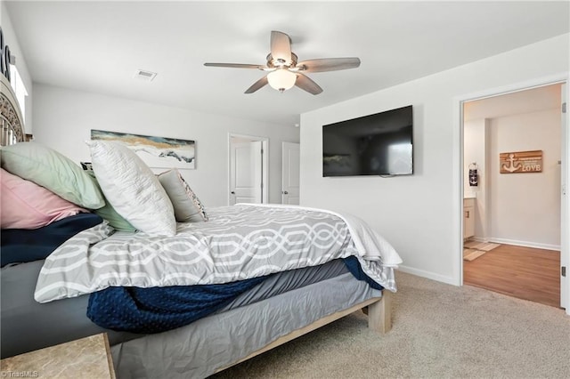 4514 Heatherly Rd, Winston-Salem, NC 27105 - bedroom featuring ceiling fan and carpet floors