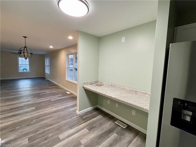 319 E 3rd Ave Extension, Lexington, NC 27292 - view of property's community featuring recessed lighting, a chandelier, and built in study area