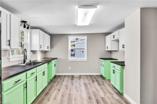 kitchen with white cabinetry, plenty of natural light, and sink