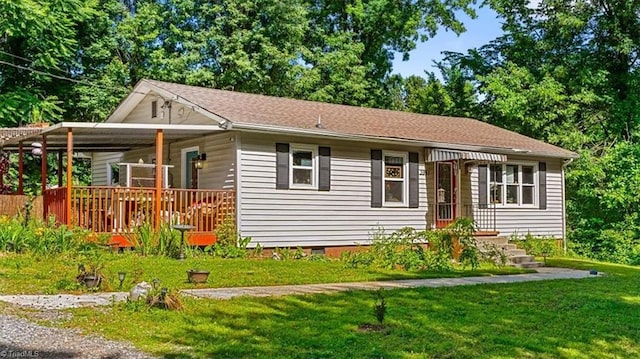 3941 Vest Mill Rd, Winston-Salem, NC 27103 - ranch-style home featuring a front lawn