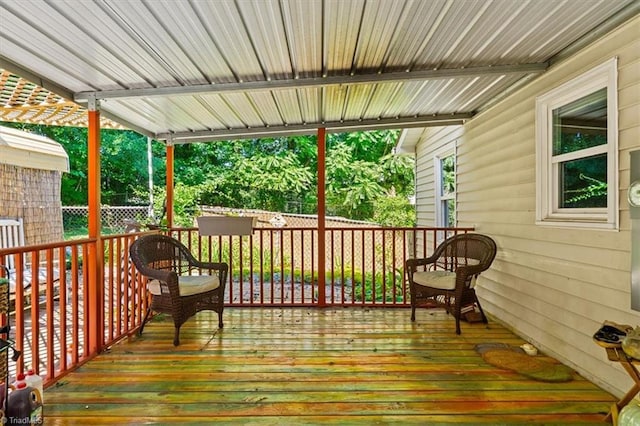 3941 Vest Mill Rd, Winston-Salem, NC 27103 - view of wooden terrace