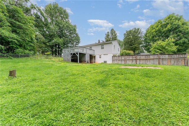 4104 Old Greensboro Rd, Winston-Salem, NC 27101 - view of yard featuring a deck