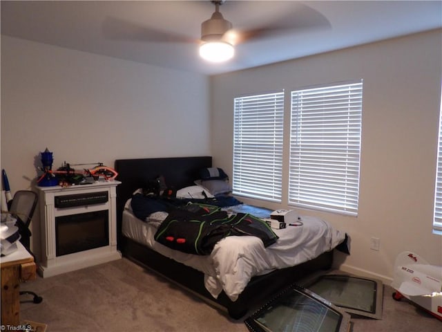 5304 Smoky Ridge Ln, Winston-Salem, NC 27127 - carpeted bedroom featuring ceiling fan