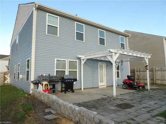 5304 Smoky Ridge Ln, Winston-Salem, NC 27127 - rear view of property featuring a pergola and a patio area