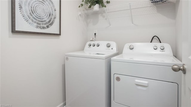 2124 Monk Dr, Haw River, NC 27258 - laundry area with independent washer and dryer