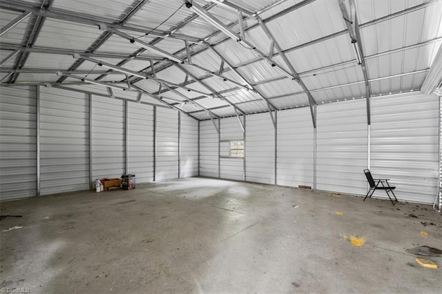 407 Pinedale Dr, Reidsville, NC 27320 - garage with metal wall